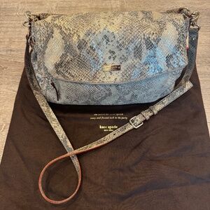 Kate Spade Metallic Gold Snakeskin Hobo & Crossbody